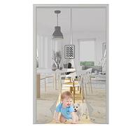 Magnetic Doors Screen 300x200cm Grey Mesh Fly Curtain Mosquito Net for Windows,with Full Frame Magic TapeWithout Drilling for All Kinds of Window,Hook Design