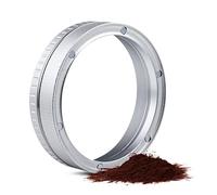 Magnetic Dosing Funnel Aluminum Alloy Espresso Coffee Dosing Ring with 6 Points Magnets Diamond Texture Fits 58mm Donlim Portafilter Espresso Tools Barista Accessories (54mm)