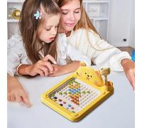 Magnetic Dot Art, Toddler Magnetic Drawing Board With Pen, Preschool Education Travel Toys for Aged 2 5 Children Toddler Girls Boys