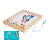Magnetic Dots Board - Creative Bead Stencil, Preschool Art Panel | Interactive Drawing With Guided Tracing Pen, Portable Learning Activity Tool With Travel-friendly Educational Play For Kid