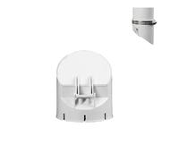 Magnetic Drain Seal, Non-Return Valve Stopper with Clip, Anti-Odour Insect Proof Cover for Sewage Pipes, 50-160mm White (110 mm/1 Pack)