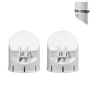 Magnetic Drain Seal, Non-Return Valve Stopper with Clip, Anti-Odour Insect Proof Cover for Sewage Pipes, 50-160mm White (75 mm/2 Pack)