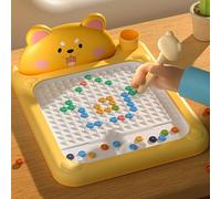 Magnetic Drawing Board,Cartoon Pattern Dot Art Design Magnetic Board Kids Doodle Board With Pen Drawings Boards Interactive Portable Learning Toy For Boys And Girls (A)