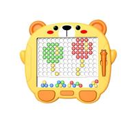 Magnetic Drawing Board For Kids, Toddler Magnet Doodle Board with Beads and Pen, Toys,Preschool Education A Dot Magnetic