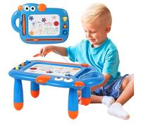 Magnetic Drawing Board Kids, Large Magic Magnet Drawing Pad Toys for Toddlers 3+ Kids' Doodle Scribble Boards for 3+ Year Old First Birthday Gifts for Boys(Blue)