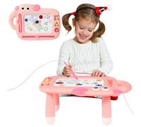 Magnetic Drawing Board Kids, Large Magic Magnet Drawing Pad Toys for Toddlers 3+ Kids' Doodle Scribble Boards for 3+ Year Old First Birthday Gifts for Girls(Pink)