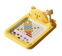 Magnetic Drawing Board: Kids Learning Tablet, Interactive Doodling Toy, Magnetic Beads Design, Easy Grip Optical Pen | Educational Board for Little Girls,