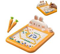 Magnetic Drawing Board, Magnetic Dot Art Travel DIY Set, Large Magnet Doodle Board with Pen and Dot Beads, for School Home Household M