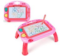 Magnetic Drawing Board Toddler Learning Toys, Doodle Board Pad for 3-6 Year Olds Girls Gifts, Early Education Writing Board for Kids Age 3 4 (Pink)