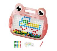 Magnetic Drawing Table - Creative Frog Painting Toy, Educational Magnetic Doodling Block, Interactive Artistic Table with Beads, Funny Learning Figure |