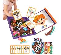 Magnetic Dress Set - 21cm Paper Creative Activity | DIY Educational Magnetic Board, Combination Game Suit Component, Interactive Character Style Kit pa