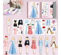 Magnetic Dress up Baby,2025 New Magnetic Princess Dress Up Paper Doll, Fun Magneti DressUp Baby Paper Dolls,Funny Pretend and Travel Playset Toy, Magnetic Dress Up Dolls for Girls (#2)