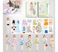 Magnetic Dress up Baby,2025 New Magnetic Princess Dress Up Paper Doll, Fun Magneti DressUp Baby Paper Dolls,Funny Pretend and Travel Playset Toy, Magnetic Dress Up Dolls for Girls (#3)