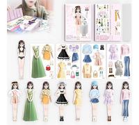 Magnetic Dress up Baby,2025 New Magnetic Princess Dress Up Paper Doll, Fun Magneti DressUp Baby Paper Dolls,Funny Pretend and Travel Playset Toy, Magnetic Dress Up Dolls for Girls (#1)