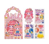 Magnetic Dress Up Doll, Pretend Play Imaginative Toy, 8 Inch Fashion Doll for Skill Development, Sturdy Wooden Design, Creative Play Equipment, Everyday Accessory for Preschoolers Pupils Party Home