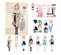 Magnetic Dress-Up Dolls for Girls | Magnetic Princess Dress Up Puzzle | Fashion Princess Doll Magnetic Dress Up Baby Sticker Set | Reusable Paper Dolls Sticker Book Present for Christmas Birthday
