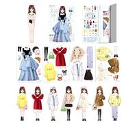 Magnetic Dress Up - Funny Magnetic Dolls, Costume Dreess Pretend Play Paper Dolls Cutouts, Magnet Clothes Puzzles Creative Fashion Dress Up | Birthday Gift For Kids, Children's Day Toy, Educational Pl