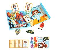 Magnetic Dress Up Game, Educational Magnetic Board with Manual Creation - Dress Up Game with Magnetic Magnets - For Girls and Boys Ages 3 to 6 Years Old Christmas Preschool Classroom and Pretend