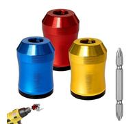 Magnetic Drill Bit Holder, Magnetic Bit Holder for Secure Tool Organisation, Seese Magnetic Screw Holder for Workshop Efficiency, Magnetic Screw Ring with Three-Piece Set for Versatile Use