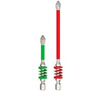 Magnetic Drill Bit Set | Magnet Screwdriver Bits for Drill,Tough Anti-Slip Tips Spring for Electrician Repair Household Craft Maintenance Technician Work Wood Drywall Building Furniture