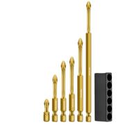 Magnetic Drill Bits, Shock Drivers Tip, Multi-Functional Screwdriver Drill Tip for Woodworking Automotive Plumbing Electrical Metalworking