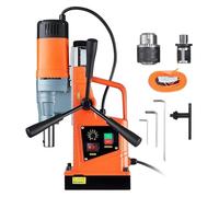 Magnetic Drill Press 1550W Portable Electric Drill with Variable Speed 500 RPM for Metal Drilling, 13000N 2-Inch Capacity