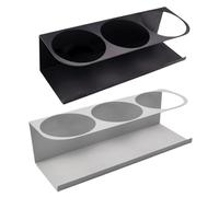 Magnetic Drink Holder - Three Slot Bottle Organizer, Refrigerator Side Shelf, Space Saving Cup Rack, Durable Beverage Holder | Practical Drink Organization Shelf For Workplace Home Kitchen Counter