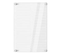 Magnetic Dry Erase Board for Fridge - Reusable Acrylic Weekly Planner | Kitchen Whiteboard with Task Organizer, Wall Mounted Note Board with Easy Wipe Aspect for Home