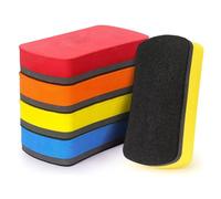 Magnetic Dry Erase Erasers for Whiteboard, 4 Pack Premium Foam White Board Cleaners with High-Density Felt, Washable & Portable Eraser for Classroom, Office and Home, 4 Assorted Colors