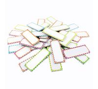 Magnetic Dry Erase Labels Name Plates White Board 32 Labels 8 Colors,3.2" x1.2"