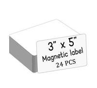 Magnetic Dry Erase Labels - Reusable Mini Dry Erase Board, Magnetic Name Tags for Refrigerator, Classroom, Warehouse & Home Office,All-Purpose Labels for Teachers, Students & Organizing(24 Pack,3"×5")