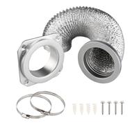 Magnetic Dryer Vent Coupling Connector Kit,Quick Connect & Easy Clean Dryer Vent Hose System, Airtight Magnetic Seal, Includes Fire-Safe Aluminum Duct,Stop Lint Buildup & Dryer Hassles