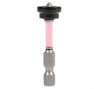 Magnetic Drywall Screw Bits Setter Positioning Screwdriver Bits Locating Tool, 50mm Metal Extension Drill Bit Holder, for Gypsum Board Construction Projects(1pc)