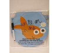 Magnetic Drywipe Goldfish Notice Memo Board Including Pen with Built in Eraser