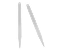 Magnetic Dual Tip Touchscreen Stylus Pen 10mm 2.5mm White 2 Pack | Portable Plastic Build, Fine Tip Control, for Infrared Technology Screen Devices, Conference Presenters, Digital Artists