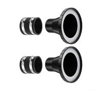 Magnetic Dust Collection Fittings 2-12 Inch, 4pcs Quick Connect Rubber Couplers for Woodworking Vacuum Hoses, Easy Install Steel Interface System