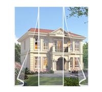 Magnetic Easy Install Door Screen 230x205cm Screen Door Pet Friendly Fiberglass Sliding Mesh Net for White