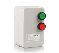 Magnetic Electric Motor Starter - 380V 6.8-11AMP 2.2KW - 3 HP 3 Phase Magnetic Starter for Motors (Button Switch)