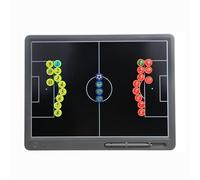 Magnetic Electronic 12in LCD Basketball Coaching Board, Basketball Tactical Equipment Set, with Stylus Pen and Magnetic Chess Pieces, Light and Portable(Large,Soccer)
