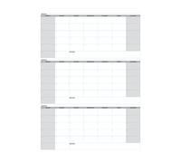 Magnetic Erase Calendar - 62.99x18.98 On Giant Laminated Poster | Reusable Wall Planner, Goals & Tasks Organizer, Undated Calendar For Classroom Offices