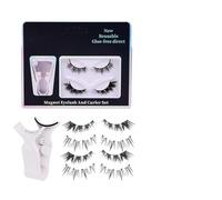 Magnetic Eyelash - 2 Pairs Glue-Free Natural False Strips Extensions - Lashes Magnetic,for Sister Daughter Friend Wife Home Business Trip Travel Women Girl Beginners Beauty Volume