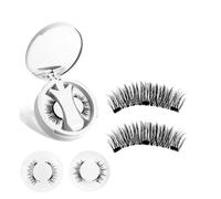 Magnetic Eyelash Kit with 3 Styles, Complete Set with Mirror Case, Applicator, Reusable No Glue Eyelashes, Easy to Apply, Natural and Dramatic Looks