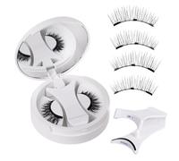 Magnetic Eyelashes For Beauty - 1 Pair Reusable False Lashes, Natural Look Eyelash Extensions, Lightweight Eye Enhancer | Daily Wear Makeup Accessory For Stage Performance Wedding Party Salon