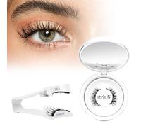 Magnetic-Eyelashes Kit with Applicator, Higu clace Eyelashes Magnetic No Glue or Eyeliner Needed, 1 Pair Reusable Magnetic Lashes Easy to Wear and Remove(STYLE N)