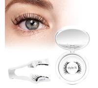 Magnetic Eyelashes Kit with Applicator, Higu clace Natural look Magnetic Lashes, Reusable Magnetic Lashes No Glue and Remover Need, No Eyeliner Required False Eyelash Easy to Wear (Style N3)