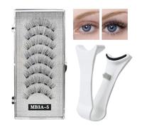 Magnetic Eyelashes Natural Look 2 Pair Eyelashes with Applicator | False Eyelashes Kit, Natural No Glue False Lashes, Long-lasting Eye Lash for Women, Girls