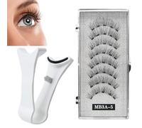 Magnetic Eyelashes Natural Look - 2 Pair Eyelashes with Applicator - Natural Look Reusable Eyelashes Kit, False Eyelashes with Applicator, No Glue Needed