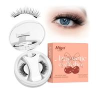 Magnetic Eyelashes Natural Look, Higu clace Waterproof Magnetic Eyelash with Applicator, Reusable Magnetic Lashes No Glue Needed, False Lash Easy to Wear and Remove(STYLE A)