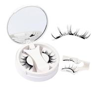 Magnetic Eyelashes No Glue Needed Magnetic Lashes with Applicator 1 Pair Reusable False Eyelashes without Eyeliner(Delicate)