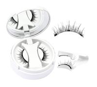 Magnetic Eyelashes No Glue Needed Magnetic Lashes with Applicator 1 Pair Reusable False Eyelashes without Eyeliner(Delicate)